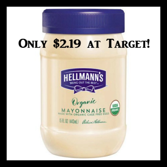 Target - Hellmann’s Organic Mayonnaise Only $2.19 - DEAL MAMA