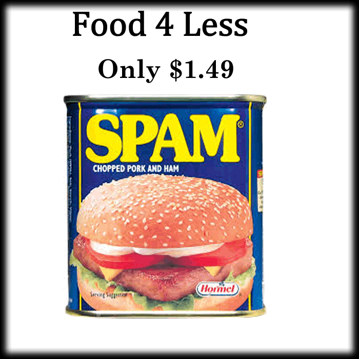 Spam Extreme Couponing Deals