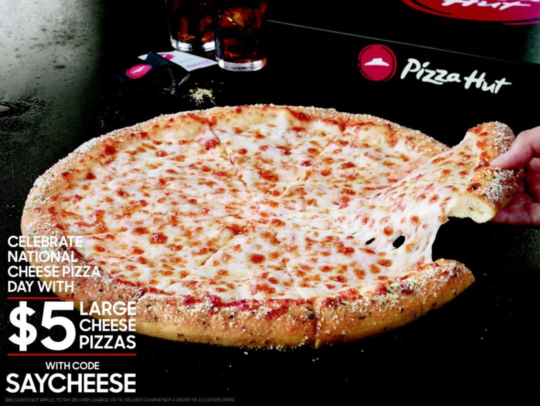 GO GO GO!!! $5.00 Large Cheese Pizzas at Pizza Hut!! (Today Only ...