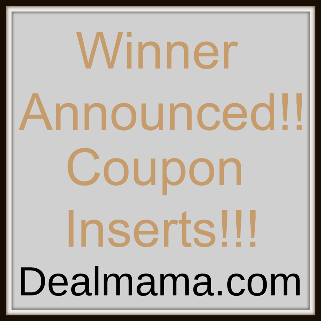 Winners Announced Coupon Insert Giveaway Deal Mama