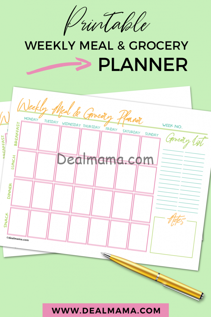 Weekly Meal & Grocery Planner - Cover