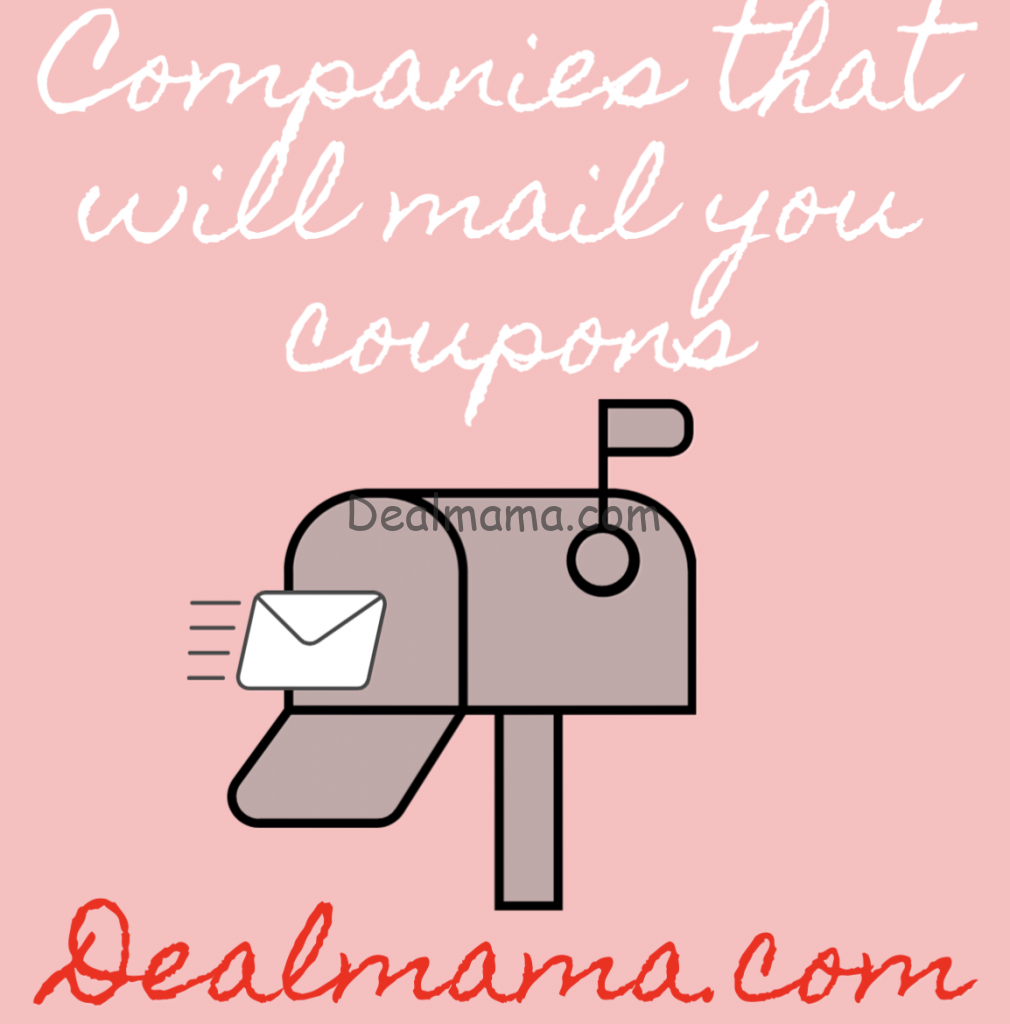 companies that will mail you coupons