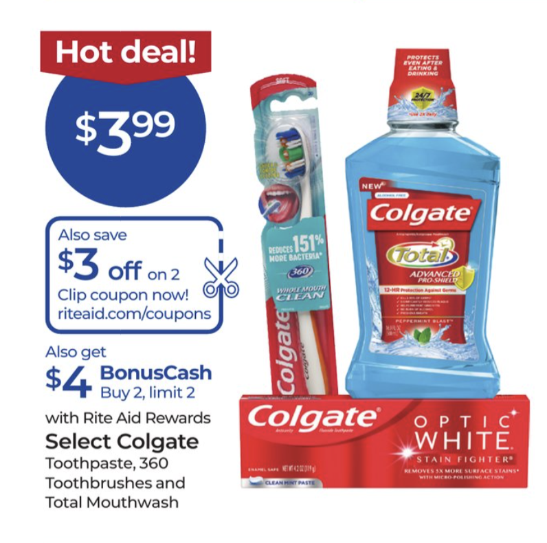 Colgate Only 0.49 at Rite Aid - Extreme Couponing & Deals