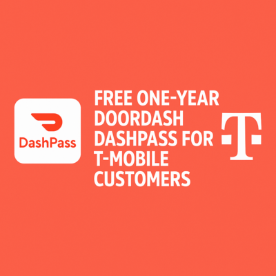 FREE DoorDash DashPass Annual Membership for T-Mobile Customers – 7/8 Only!