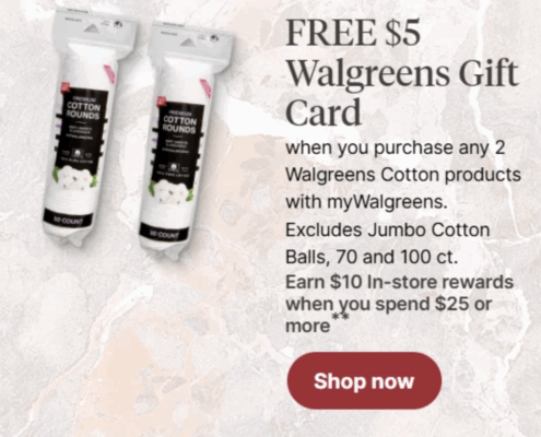 MONEYMAKER on Walgreens Cotton Products