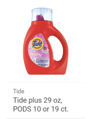 Tide Laundry Liquid or Pods only $7.99 at CVS