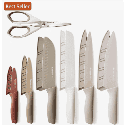 Astercook 13-Piece Stainless Steel Chef Knife Set 60% Off for Prime Day — Only $17.06!