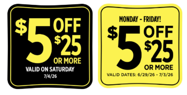 $5/$25 ANY DAY Dollar General Coupon - 3 Great Scenario!