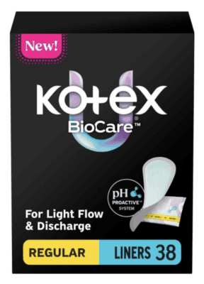 Kotex BioCare Liners 38ct as low as $1.36 each at CVS