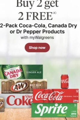 Sprite 12 packs as low as $3 each at Walgreens!
