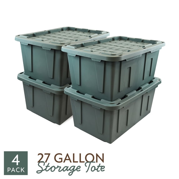 Sort & Style 27-gallon storage totes 4-pack at Walmart