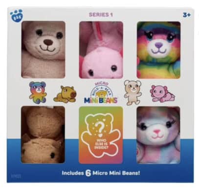Build-A-Bear Micro Mini Beans Plush 6-Pack Just $15 at Walmart