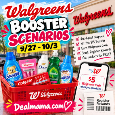 Walgreens Booster Scenarios 9/27–10/3: Score FREEBIES + Moneymakers!