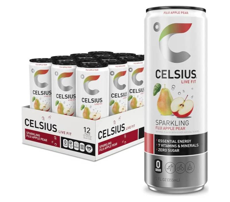 CELSIUS Sparkling Fuji Apple Pear Energy Drink 12-Pack