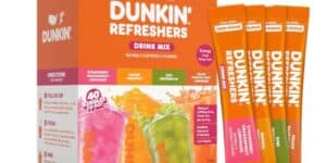 Singles To Go Dunkin Refreshers Green Tea Drink Mix Packets 40 Count