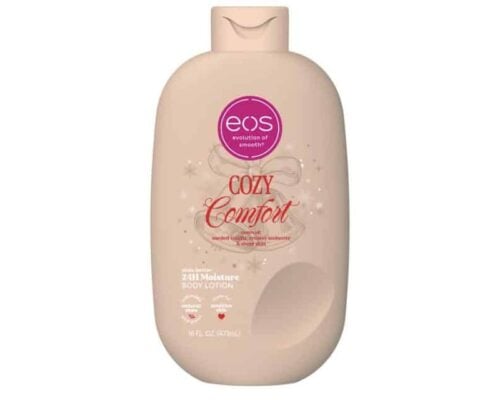 eos Shea Better Body Lotion Cozy Comfort holiday scent at Walmart