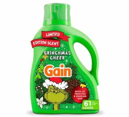Gain x Grinch Liquid Laundry Detergent Only $10.23 at Walmart