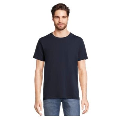 George Men's Crewneck Short Sleeve Tee in Dark Navy