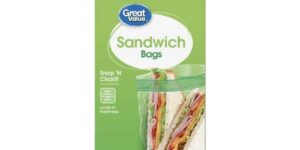 Great Value Double Zipper Sandwich Bags 100 count at Walmart