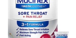 Mucinex InstaSoothe Sore Throat + Pain Relief Medicated Drops