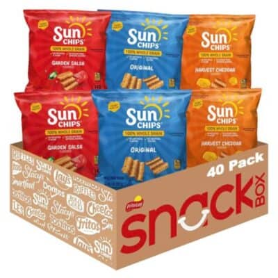 SunChips 100% Whole Grain Chips Variety Pack 40 Count