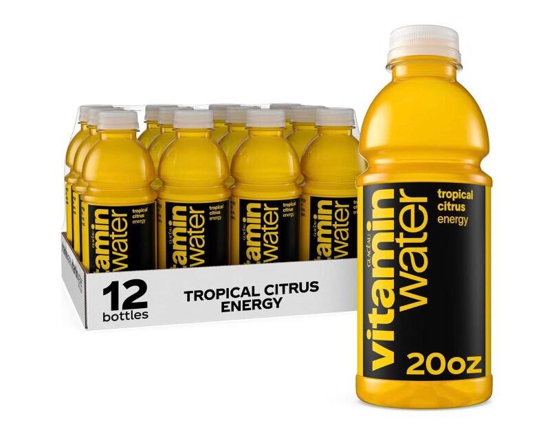 vitaminwater Energy Tropical Citrus Flavored Water 20 oz 12-Pack